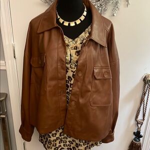 Brown Leather Women's Jacket